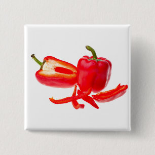 Badge Carré 5 Cm Red pepper (homonymie)