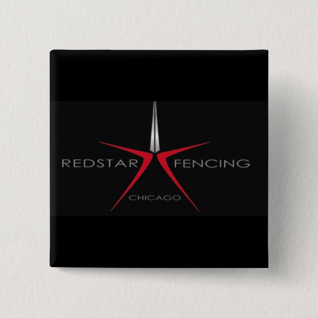 Badge Carré 5 Cm redstar (Devant)