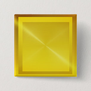 Badge Carré 5 Cm regard d'or shinning