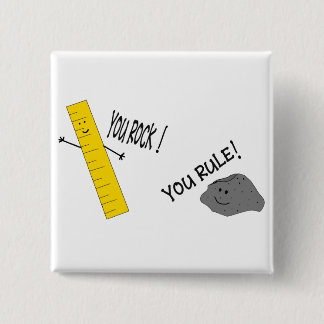 Badge Carré 5 Cm Règle de basculage
