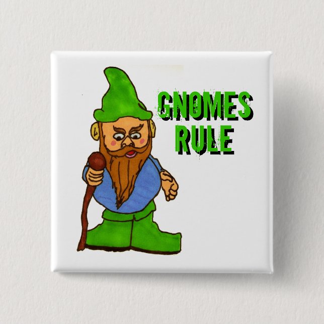 Badge Carré 5 Cm Règle Gnomes (Devant)