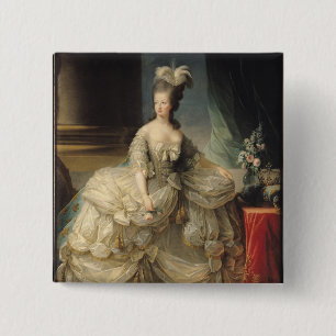 Badge Carré 5 Cm Reine de Marie Antoinette de la France, 1779