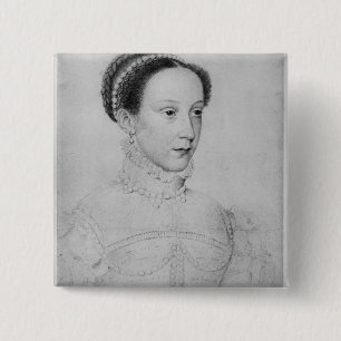 Badge Carré 5 Cm Reine de Mary des Ecossais, 1559