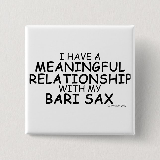 Badge Carré 5 Cm Relation significative Bari Sax (Devant)