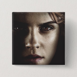 Badge Carré 5 Cm Reliques Mortelles - Hermione