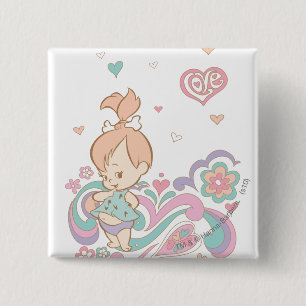 Badge Carré 5 Cm Remous d'amour de PEBBLES™