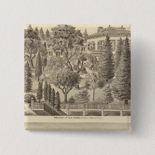 Badge Carré 5 Cm Résidence d'Alden, Harmon Tract