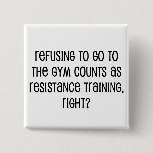 Badge Carré 5 Cm Resistance Training