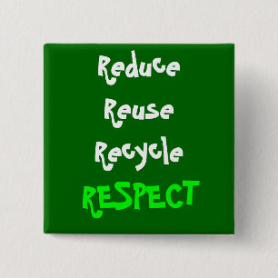 Badge Carré 5 Cm Respect
