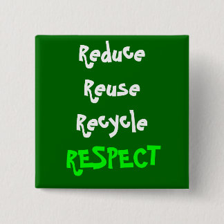 Badge Carré 5 Cm Respect