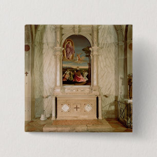 Badge Carré 5 Cm Retable de St Christina