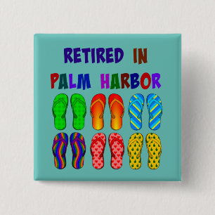 Badge Carré 5 Cm Retraité à Palm Harbour