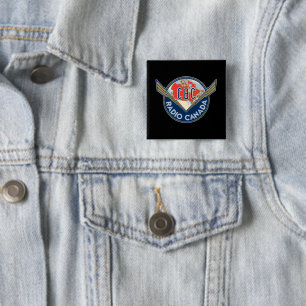 Badge Carré 5 Cm Rétro 1940-1958