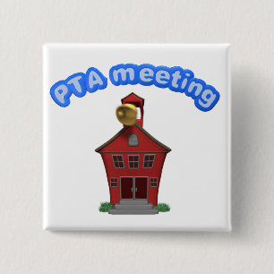Badge Carré 5 Cm Réunion PTA à l'école