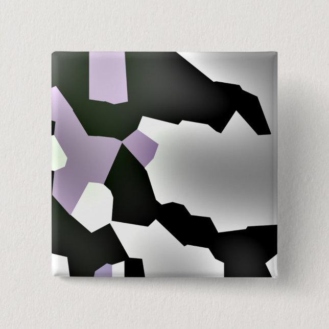 Badge Carré 5 Cm "Rêve fragmenté" Art Abstrait numérique (Devant)