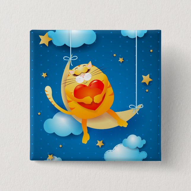 Badge Carré 5 Cm Rêver (Devant)