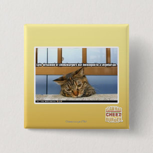 Badge Carré 5 Cm Rêver de Cheesburgers