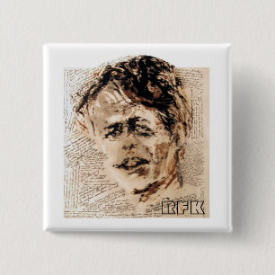 BADGE CARRÉ 5 CM RFK