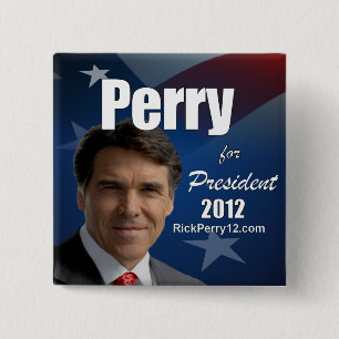 Badge Carré 5 Cm Rick Perry 2012