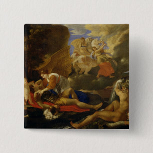 Badge Carré 5 Cm Rinaldo et Armida