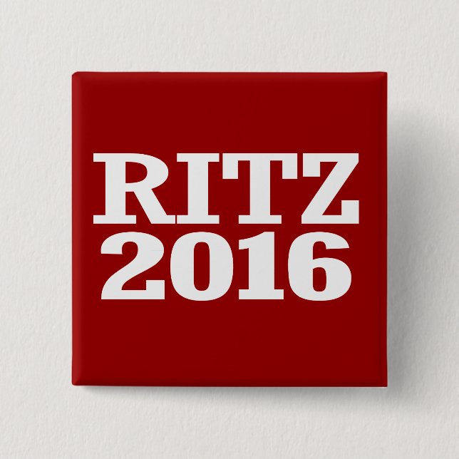 Badge Carré 5 Cm Ritz - Glenda Ritz 2016 (Devant)