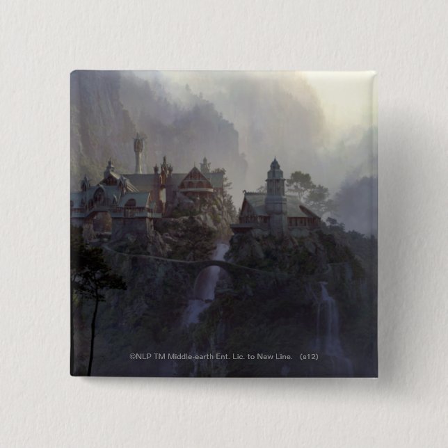 Badge Carré 5 Cm Rivendell (Devant)