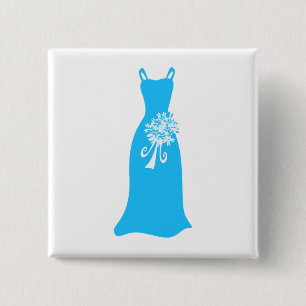 Badge Carré 5 Cm Robe de demoiselle d'honneur