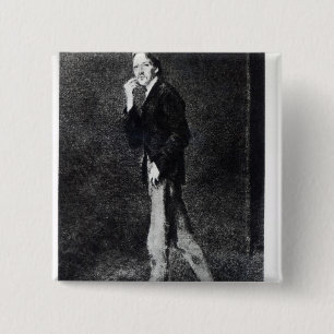 Badge Carré 5 Cm Robert Louis Stevenson