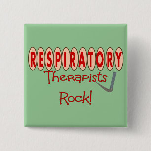 Badge Carré 5 Cm ROCHE de thérapeute respiratoire