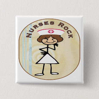 Badge Carré 5 Cm Roche d'infirmières