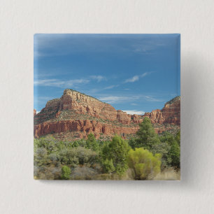 Badge Carré 5 Cm roches rouges de Sedona