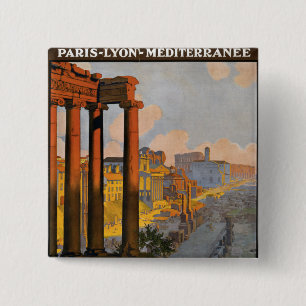 Badge Carré 5 Cm Rome