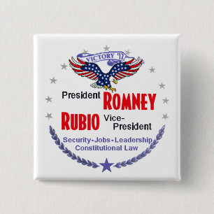 Badge Carré 5 Cm Romney Rubio