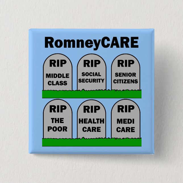 Badge Carré 5 Cm RomneyCARE (Devant)