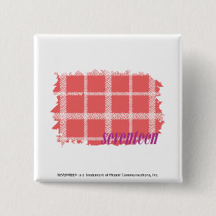 Badge Carré 5 Cm Rose 2 de plaid