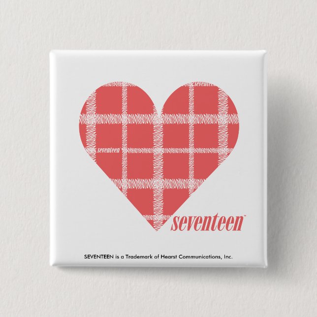 Badge Carré 5 Cm Rose 4 de plaid (Devant)
