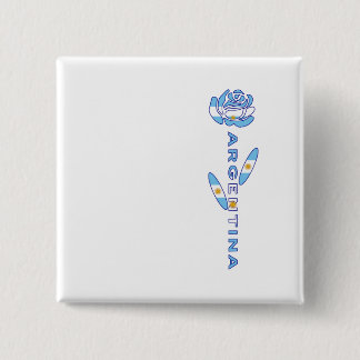 Badge Carré 5 Cm Rose argentin