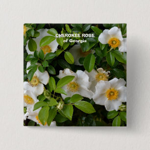 Badge Carré 5 Cm Rose cherokee