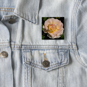 Badge Carré 5 Cm Rose de thé