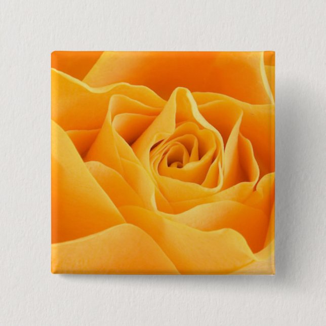 Badge Carré 5 Cm Rose orange (Devant)