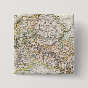 Badge Carré 5 Cm Rostock Allemagne
