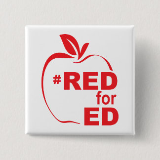 Badge Carré 5 Cm Rouge pour Ed