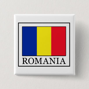 Badge Carré 5 Cm Roumanie