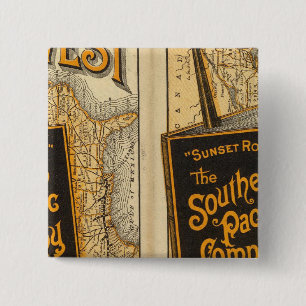 Badge Carré 5 Cm Route du soleil