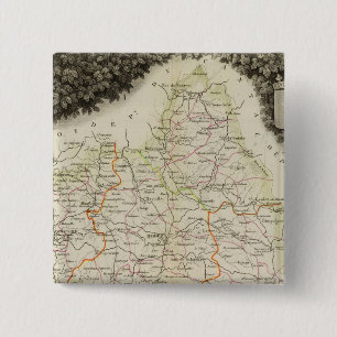Badge Carré 5 Cm Routes, villes, villes