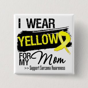 Badge Carré 5 Cm Ruban de sarcome pour ma maman