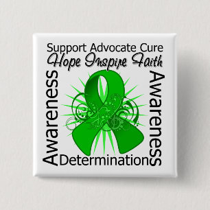 Badge Carré 5 Cm Ruban en spirale d'inspirations de gastroparésie