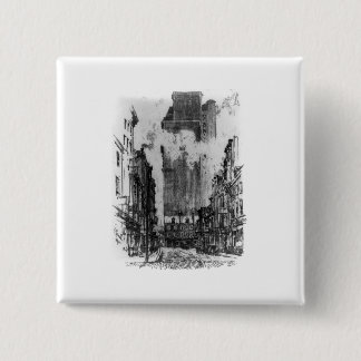 Badge Carré 5 Cm Rue Sansom de Huitième Rue - Joseph Pen