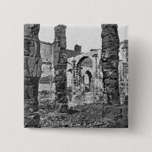 Badge Carré 5 Cm Ruines de l'entrepôt