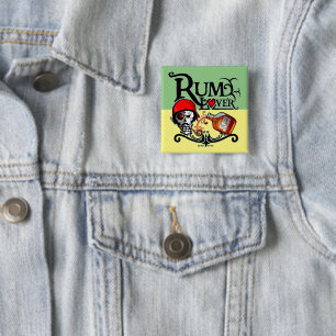Badge Carré 5 Cm Rum lover
